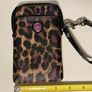 Phone case with outside pocket. Like new